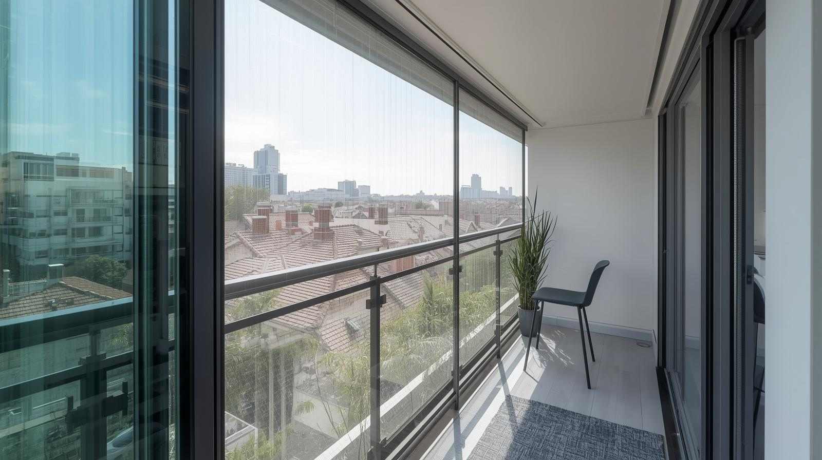 Invisible Grill on a modern balcony